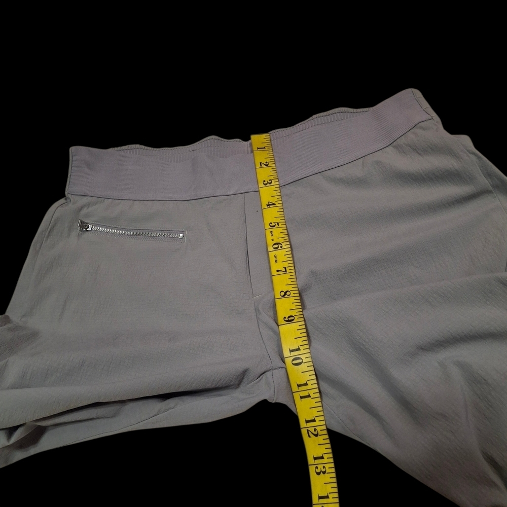 Athleta Mod Trekkie Crop Pants 291743-01 Gray Nylon Zipper Ankle Women Size 8 - Picture 12 of 16